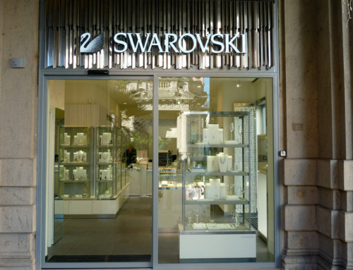 Swarovski, Porta per Negozio